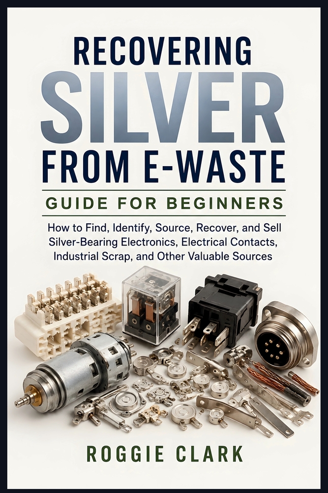Recovering Silver from E-Waste Guide for Beginners: How to Find, Identify, Source, Recover, and Sell Silver-Bearing Electronics, Electrical Contacts, cover