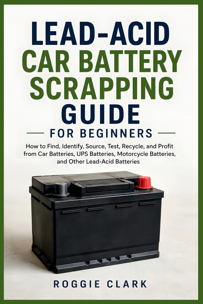 Lead-Acid Car Battery Scrapping Guide for Beginners: How to Find, Identify, Source, Test, Recycle, and Profit from Car Batteries, UPS Batteries, Motor cover