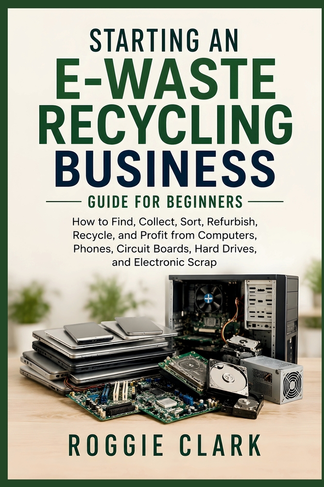 Starting an E-Waste Recycling Business Guide for Beginners: How to Find, Collect, Sort, Refurbish, Recycle, and Profit from Computers, Phones, Circuit cover