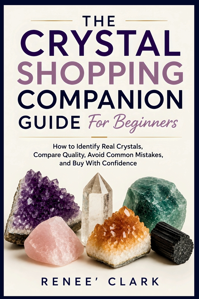 The Crystal Shopping Companion Guide for Beginners: How to Identify Real Crystals, Compare Quality, Avoid Common Mistakes, and Buy With Confidence cover