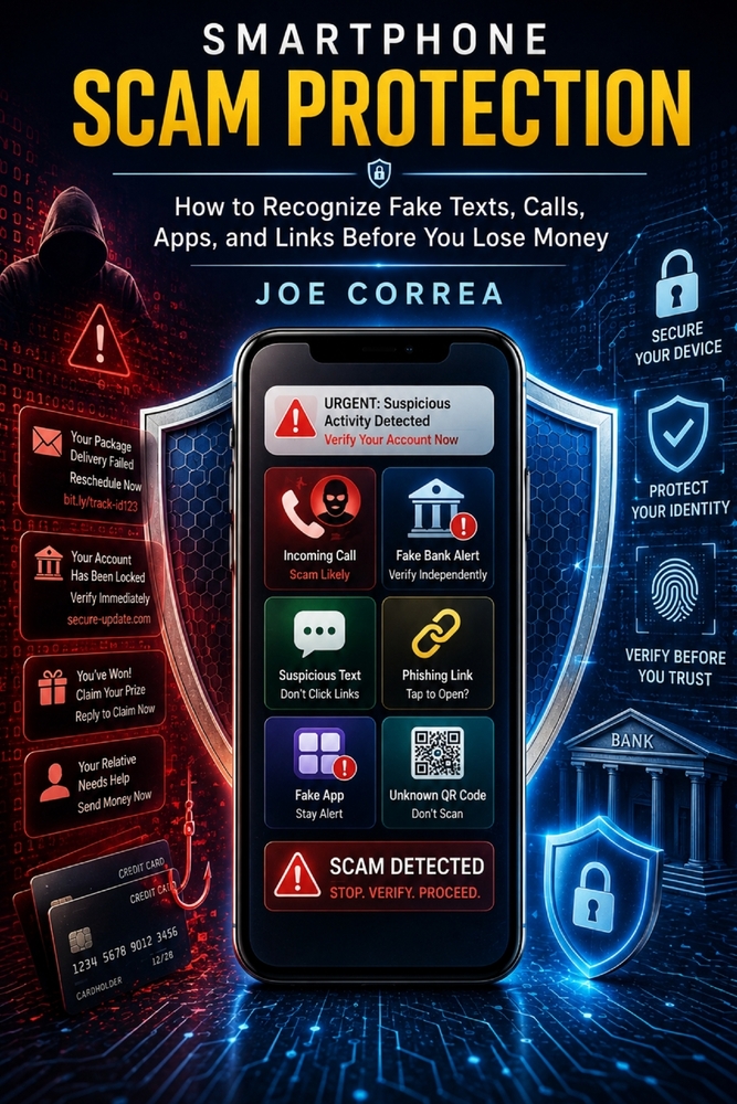 Smartphone Scam Protection: How to Recognize Fake Texts, Calls, Apps, and Links Before You Lose Money cover