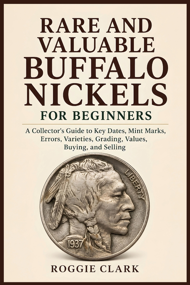 Rare and Valuable Buffalo Nickels for Beginners: A Collector's Guide to Key Dates, Mint Marks, Errors, Varieties, Grading, Values, Buying, and Selling cover