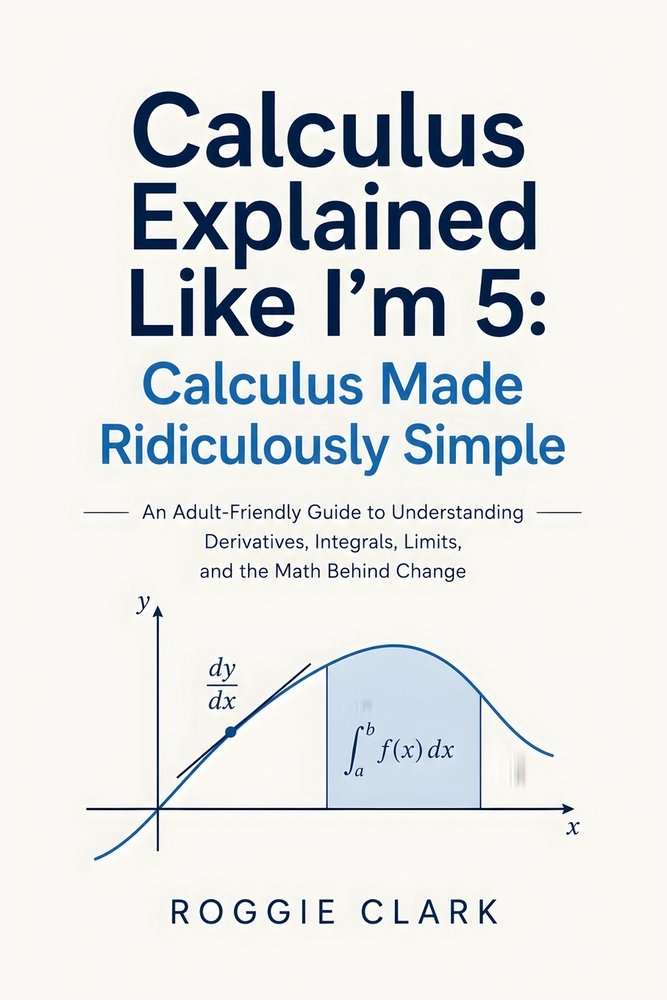 Calculus Explained Like I'm 5: An Adult-Friendly Guide to Understanding Derivatives, Integrals, Limits, and the Math Behind Change cover