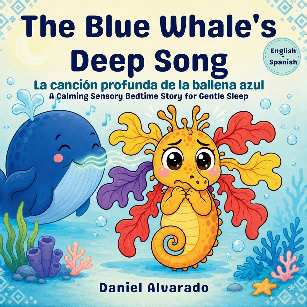 The Blue Whale's Deep Song: A Calming Sensory Bedtime Story for Gentle Sleep cover