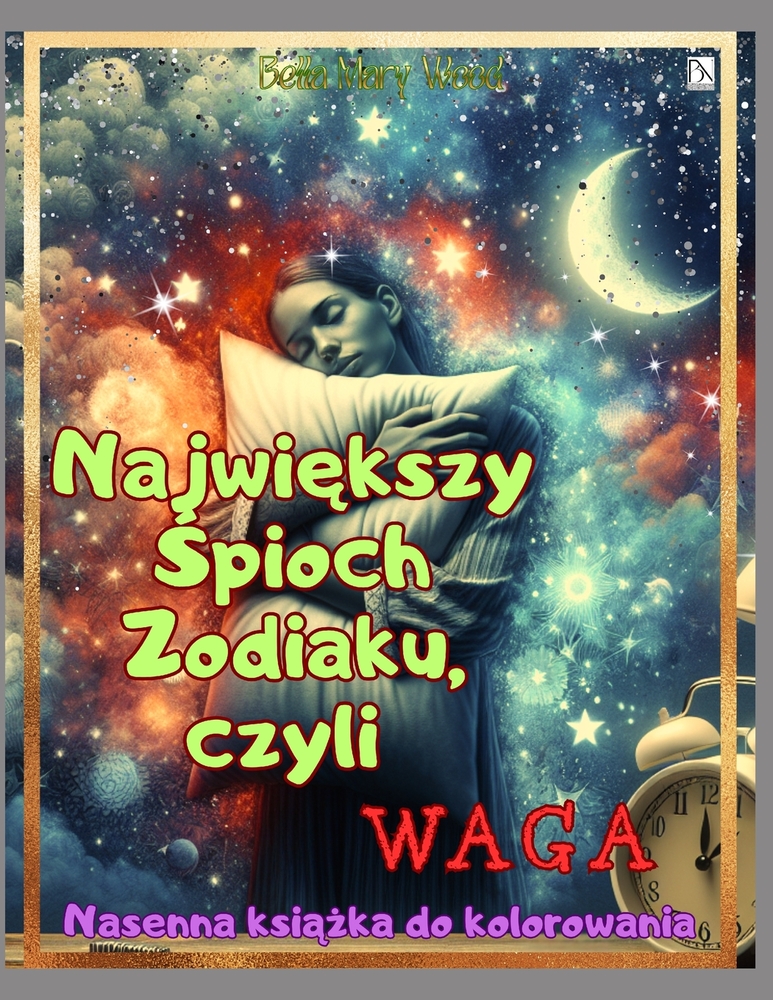 Największy Śpioch zodiaku, czyli Waga: Senna książka do kolorowania cover