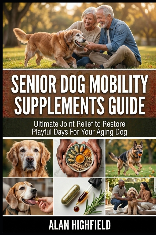 Senior Dog Mobility Supplements Guide: Ultimate Joint Pain Relief to Restore Playful Days For Your Aging Dog Revealed Best Dog Pain Relief Supplements cover