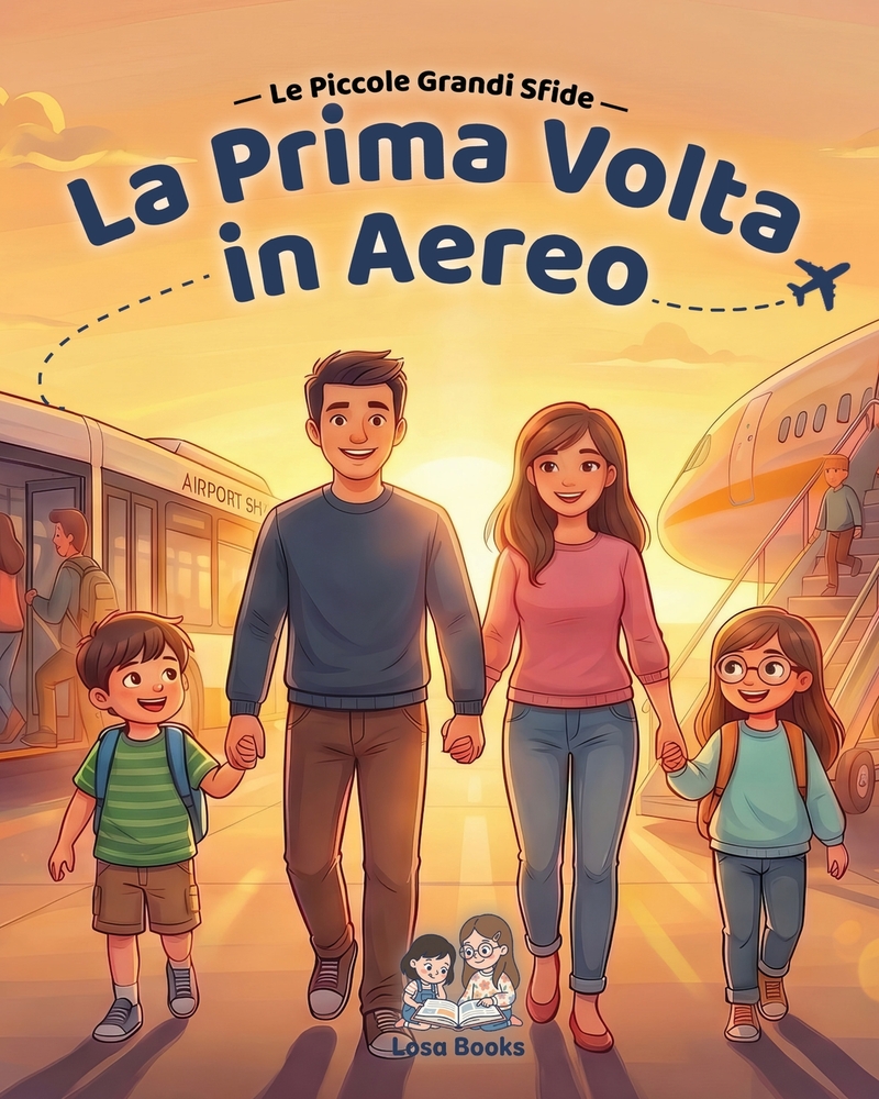 La Prima Volta In Aereo: Una dolce storia per aiutare i bambini ad affrontare il primo viaggio in aereo cover