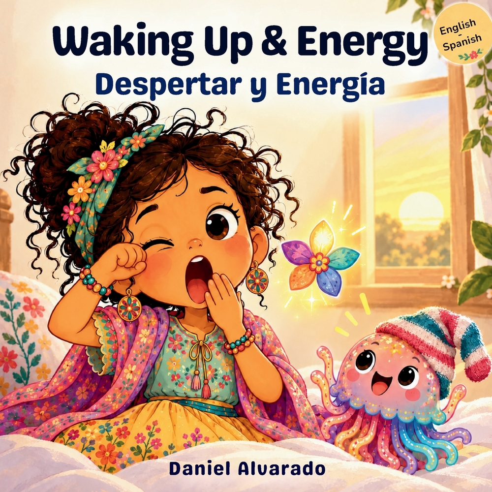 Waking Up & Energy - Despertar y Energía: A Bilingual Children's Book (English - Spanish) about Morning Routines / Un libro bilingüe para niños sobre cover