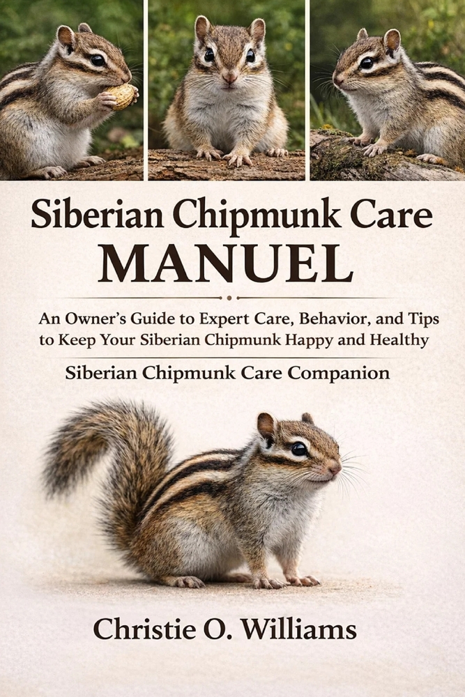Siberian chipmunk care Manuel: An Owner's Guide to Expert Care, Behavior, Siberian chipmunk Care companion cover
