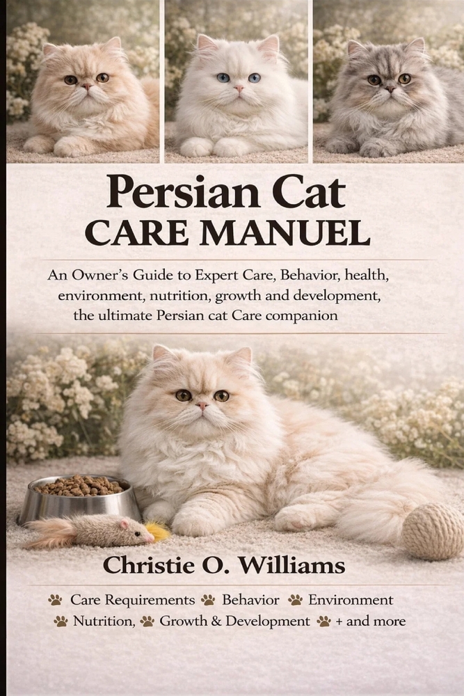 Persian cat care Manuel: An Owner's Guide to Expert Care, Behavior, health, environment, nutrition, growth and development, the ultimate Persian cat C cover