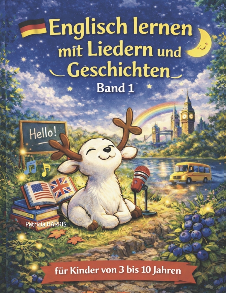 Englisch lernen für Kinder (3-10 Jahre) - Spielerisch mit Liedern, Geschichten & Audio: Mit Freude Englisch sprechen lernen - ganz natürlich und ohne cover