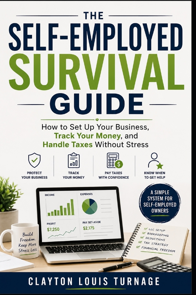 The Self-Employed Survival Guide: How to Set Up Your Business, Track Your Money, and Handle Taxes Without Stress cover