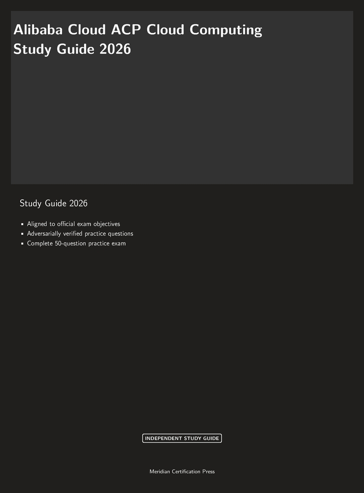 Alibaba Cloud ACP Cloud Computing Study Guide 2026 cover