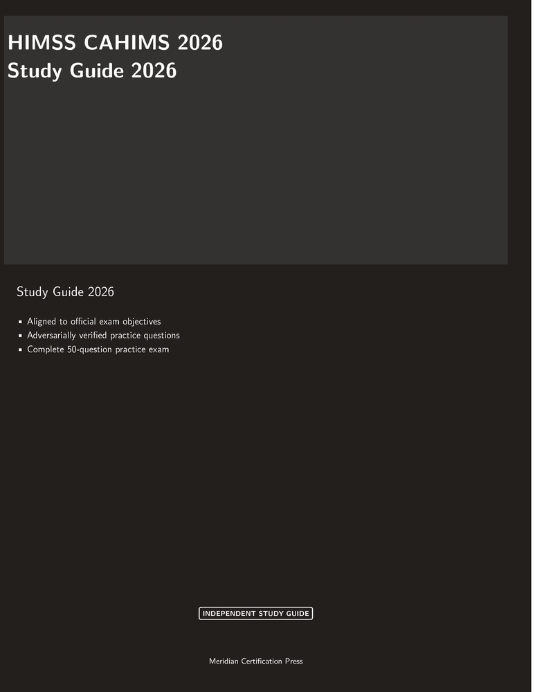 HIMSS CAHIMS 2026 Study Guide cover
