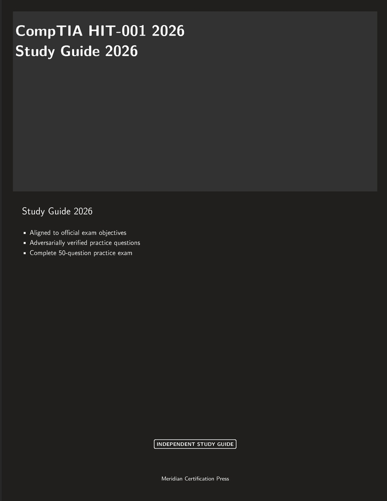 CompTIA HIT-001 2026 Study Guide cover