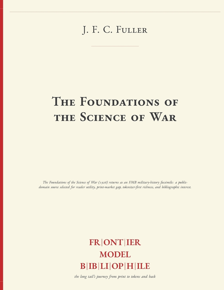 The Foundations of the Science of War cover
