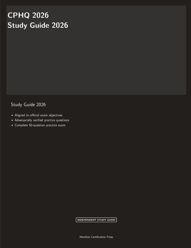 CPHQ 2026 Study Guide cover
