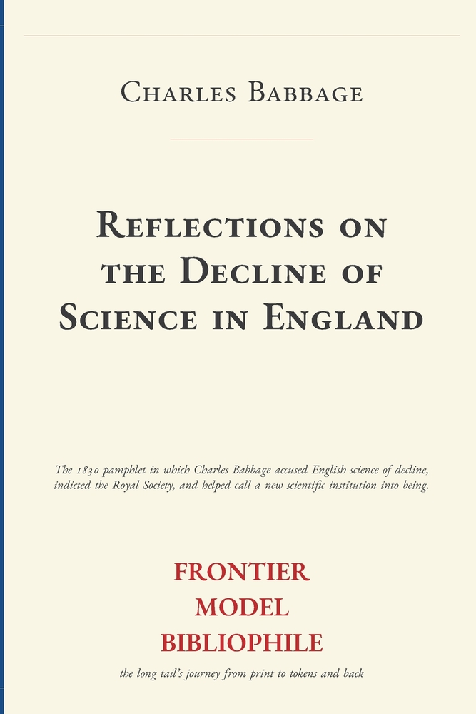 Reflections on the Decline of Science in England cover