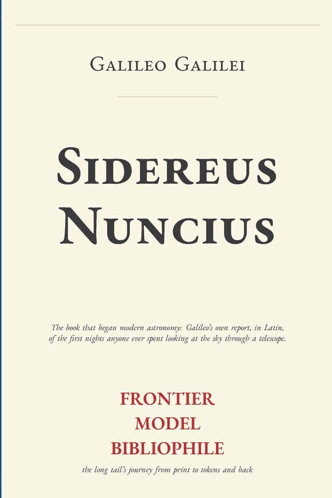 Sidereus Nuncius cover
