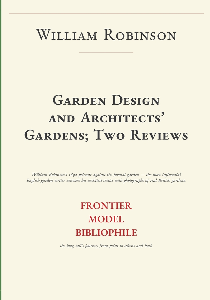 Garden Design and Architects' Gardens; Two Reviews cover