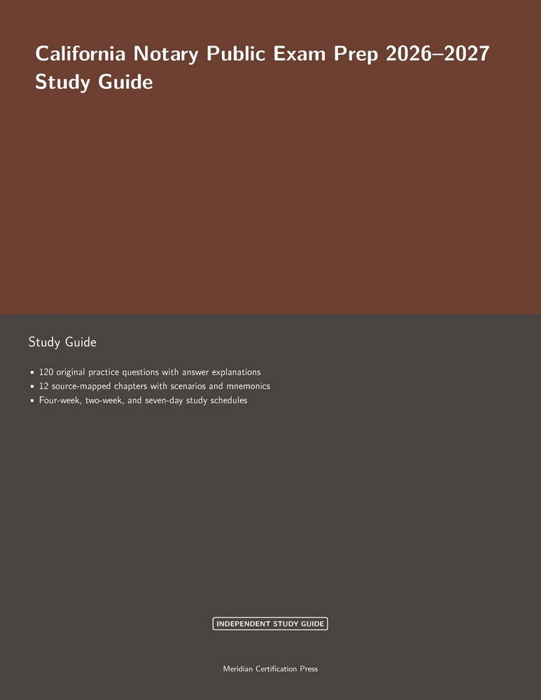 California Notary Public Exam Prep 2026-2027 cover