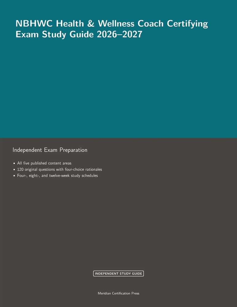NBHWC Health & Wellness Coach Certifying Exam Study Guide 2026-2027 cover