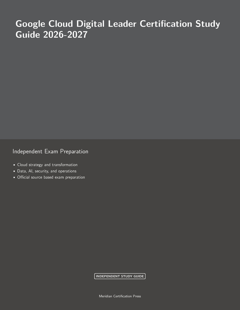 Google Cloud Digital Leader Certification Study Guide 2026-2027 cover