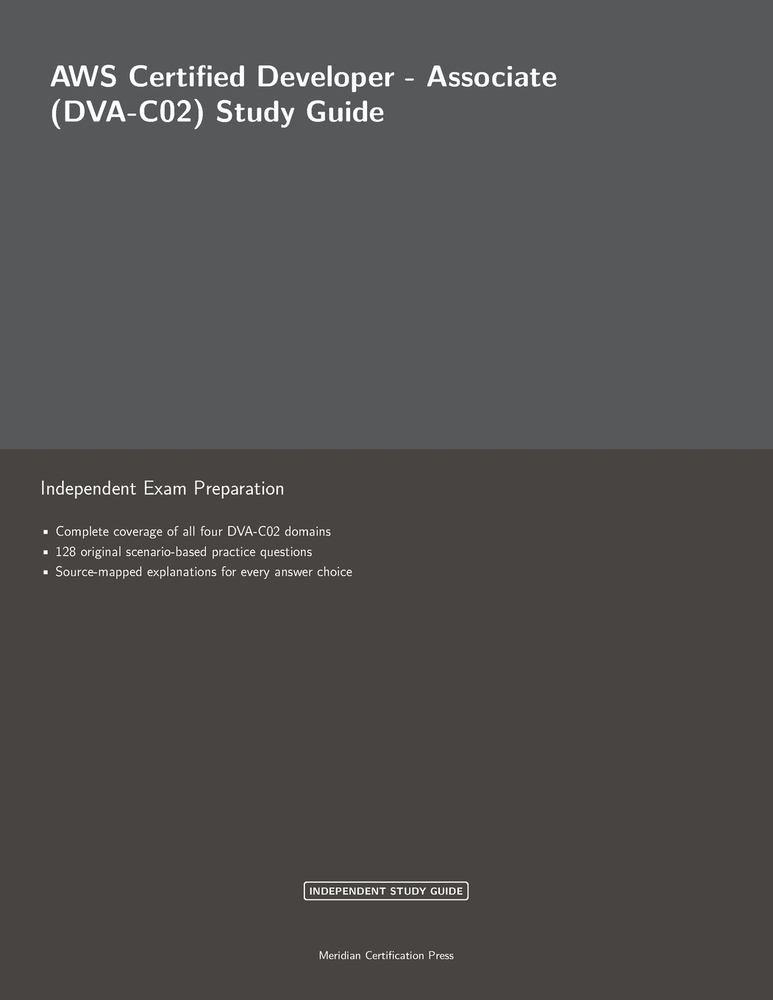AWS Certified Developer - Associate (DVA-C02) Study Guide cover