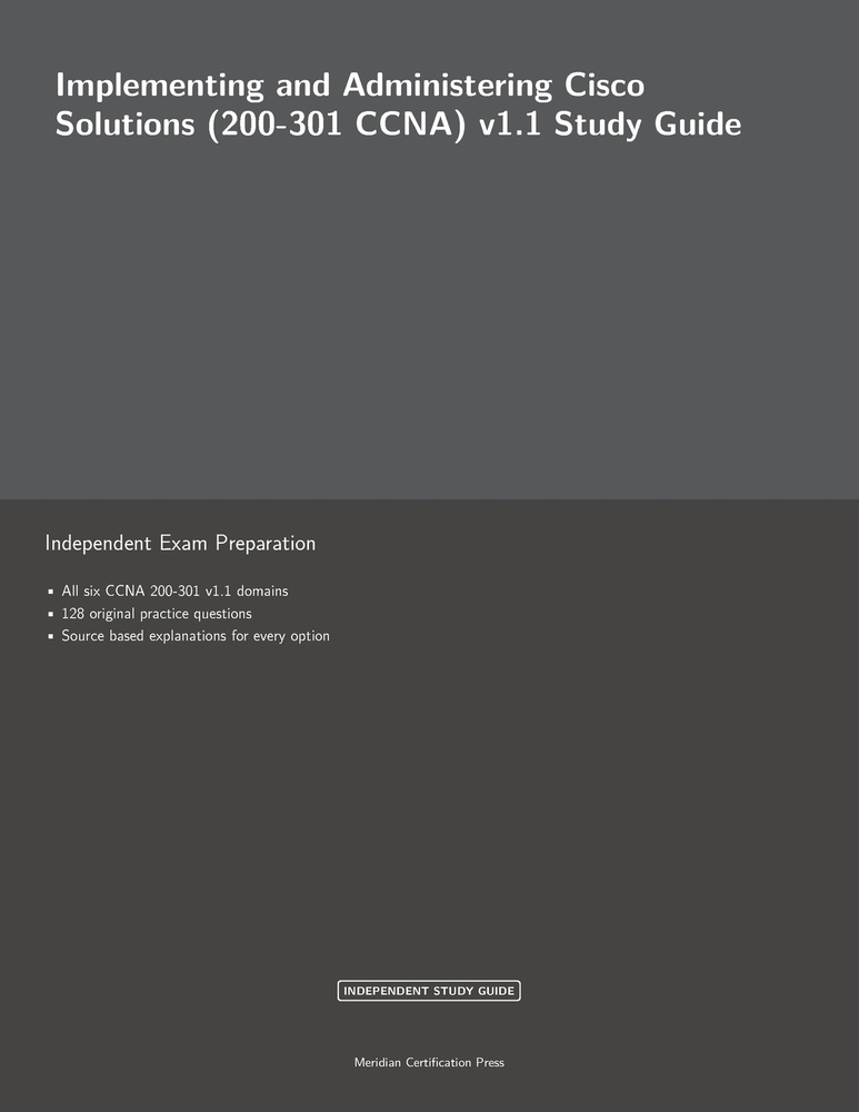 Implementing and Administering Cisco Solutions (200-301 CCNA) v1.1 Study Guide cover