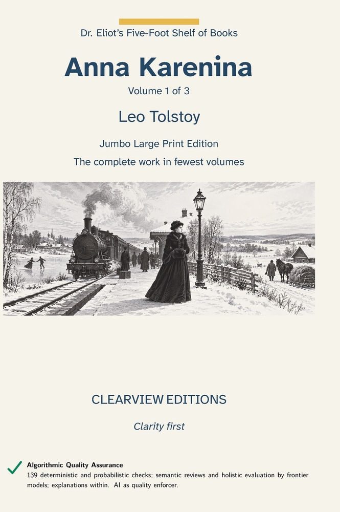 Anna Karenina - Volume 1 of 3 cover