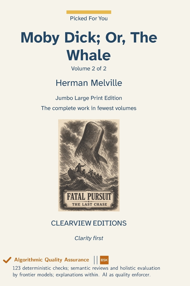Moby Dick; Or, The Whale - Volume 2 of 2 cover