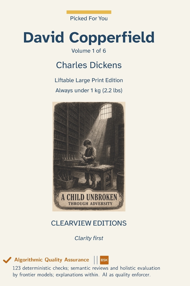 David Copperfield - Volume 1 of 6 cover
