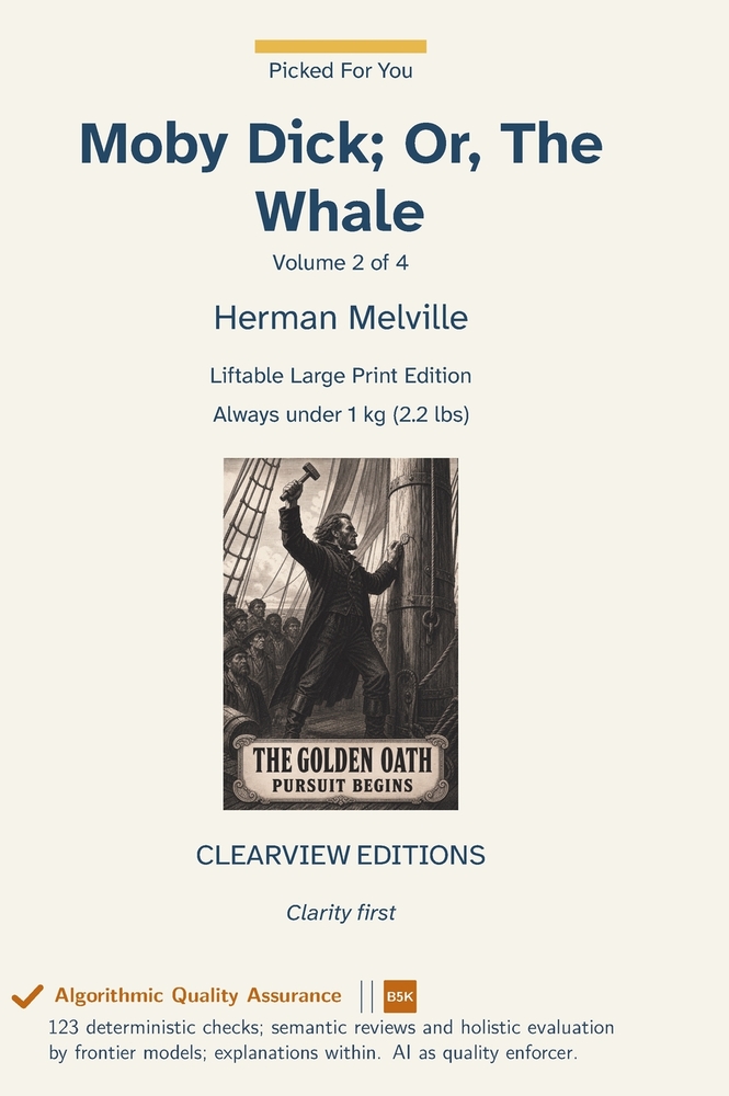 Moby Dick; Or, The Whale - Volume 2 of 4 cover