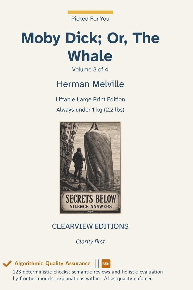 Moby Dick; Or, The Whale - Volume 3 of 4 cover