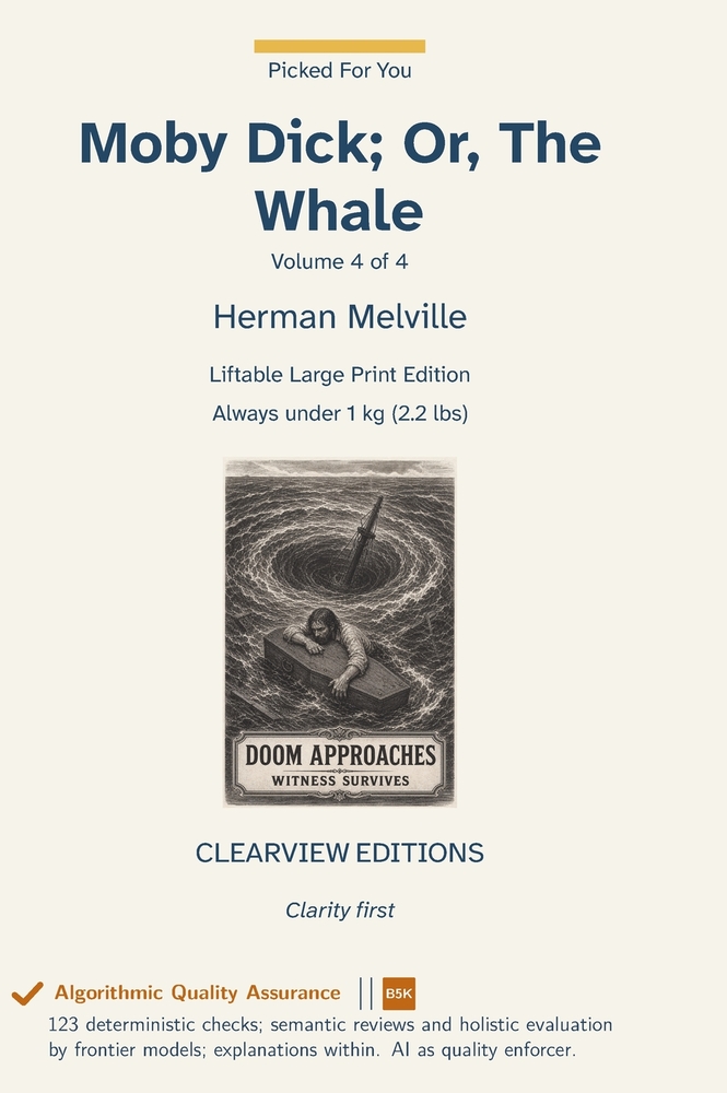 Moby Dick; Or, The Whale - Volume 4 of 4 cover