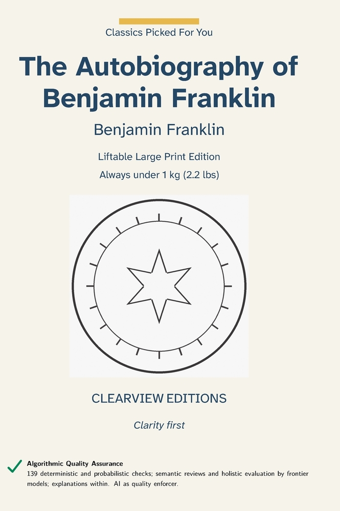 The Autobiography of Benjamin Franklin cover