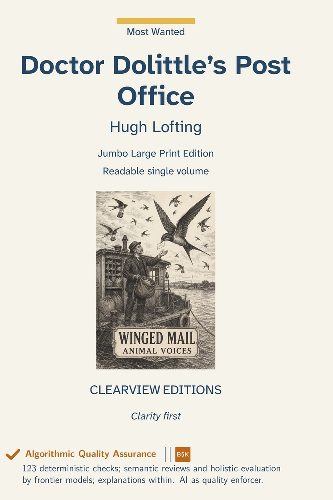 Doctor Dolittle's Post Office cover