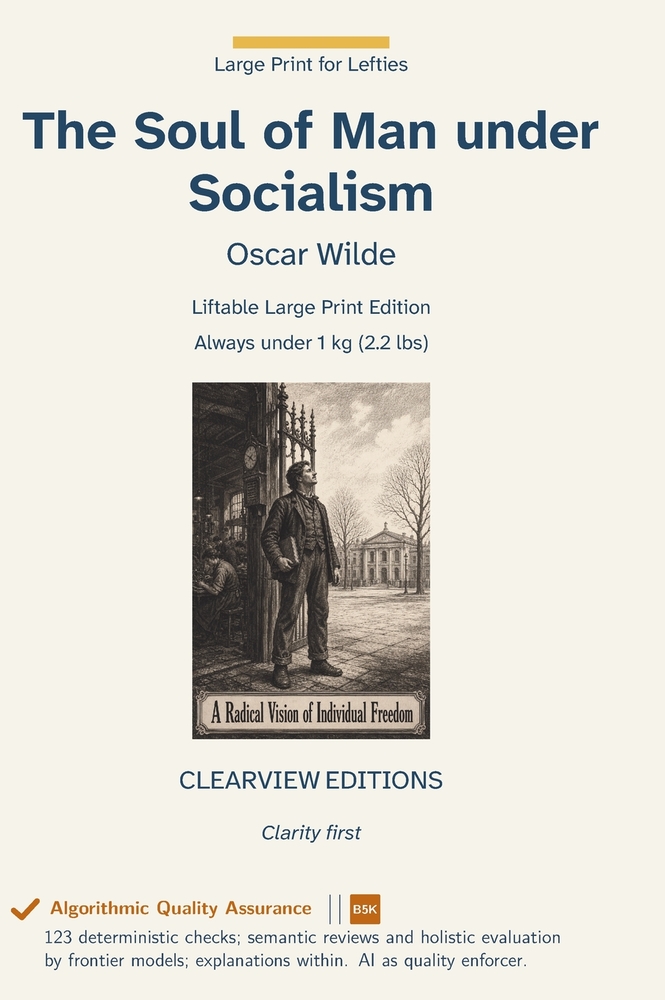 The Soul of Man under Socialism cover