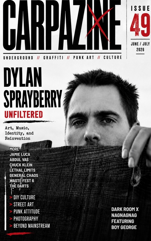 Carpazine Magazine Issue Number 49: underground. Graffiti. Punk Art Magazine cover