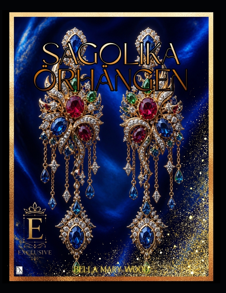 Sagolika Örhängen Exklusiv målarbok: designer målning cover