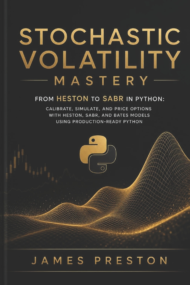 Stochastic Volatility Mastery: From Heston to SABR in Python: Calibrate, Simulate, and Price Options with Heston, SABR, and Bates Models Using Product cover