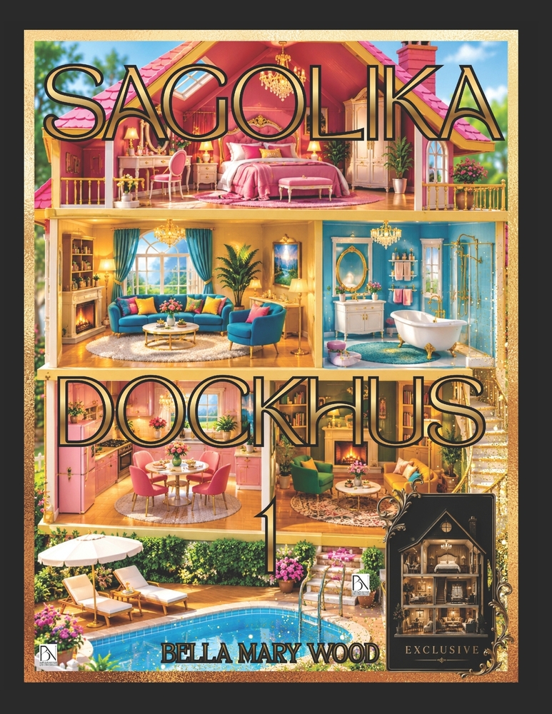 Sagolika Dockhus En målarbok för kreativa människor: kreativ aktivitetsbok cover