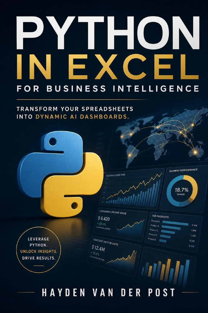Python in Excel for Business Intelligence: Transform Your Spreadsheets into Dynamic AI Dashboards. cover