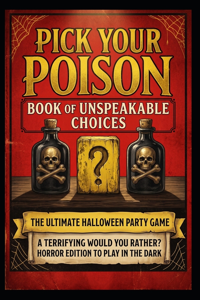 Pick Your Poison: Book of Unspeakable Choices Would You Rather? Horror Edition to Play in the Dark for Adults and Teens: The Ultimate Halloween Party cover