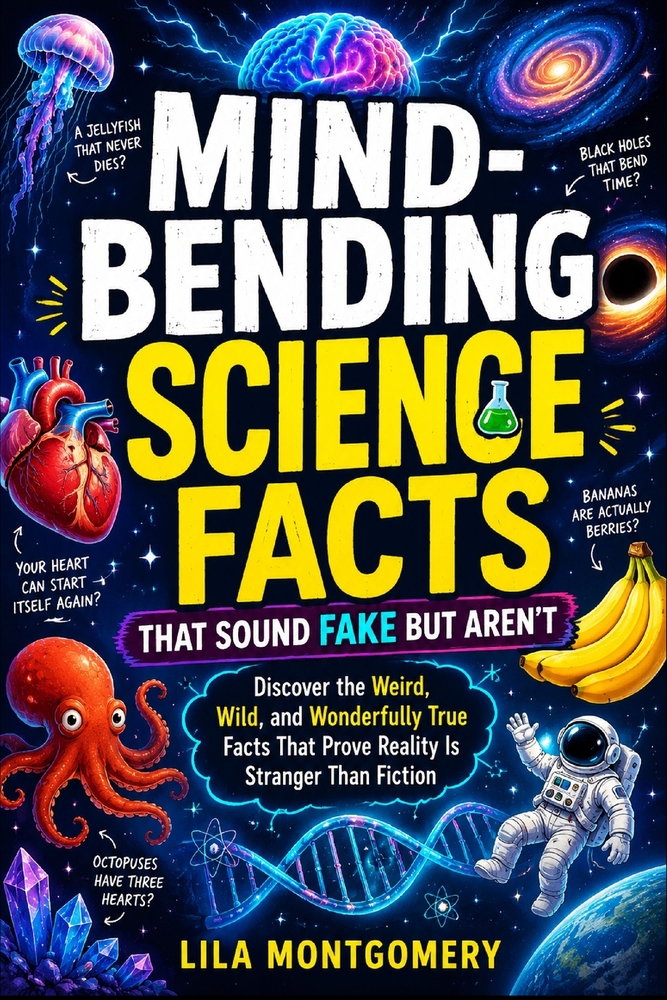 Mind-Bending Science Facts That Sound Fake but Aren't: Discover the Weird, Wild, and Wonderfully True Facts That Prove Reality Is Stranger Than Fictio cover
