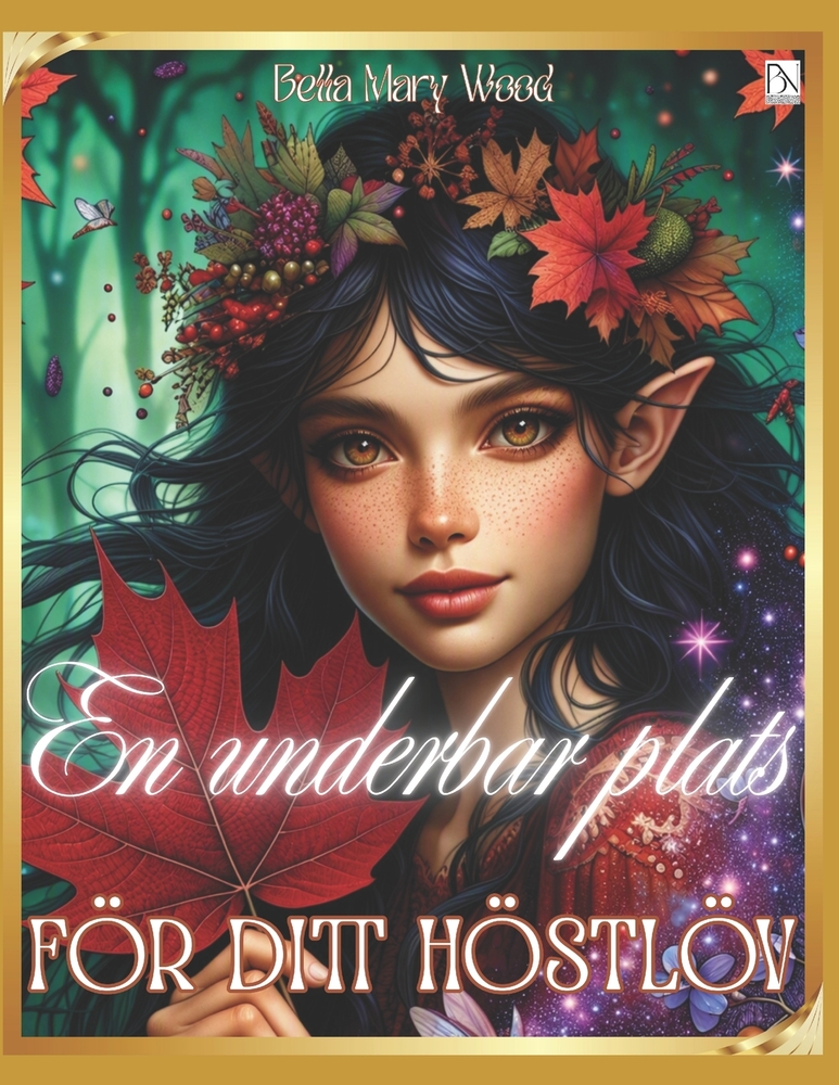 En underbar plats för ditt höstlöv: löv målarbok cover
