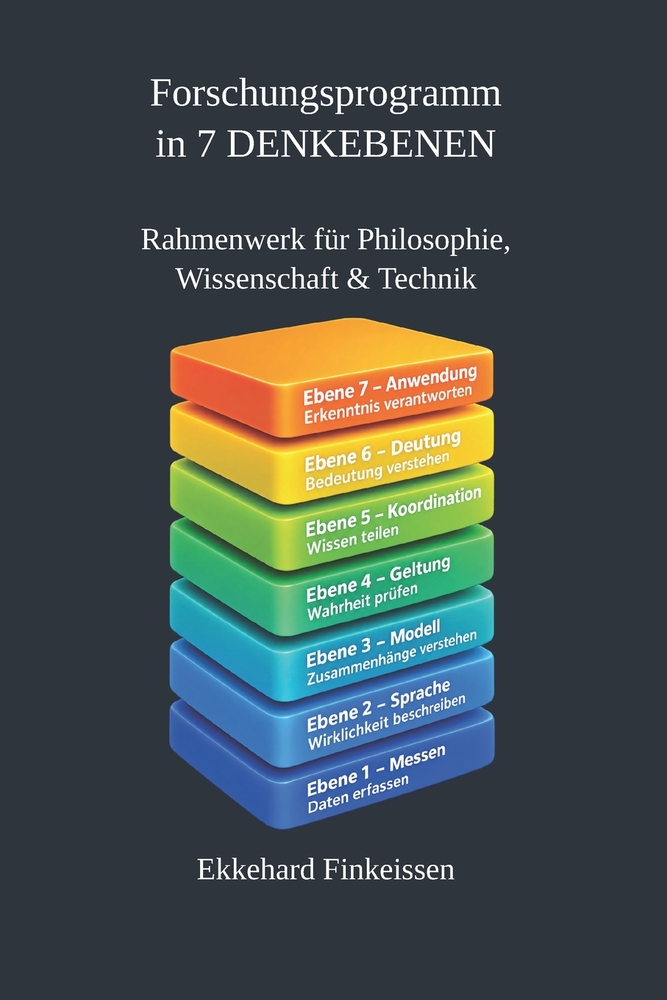 Das Forschungsprogramm in 7 Denkebenen: Rahmenwerk für Philosophie, Wissenschaft und Technik cover