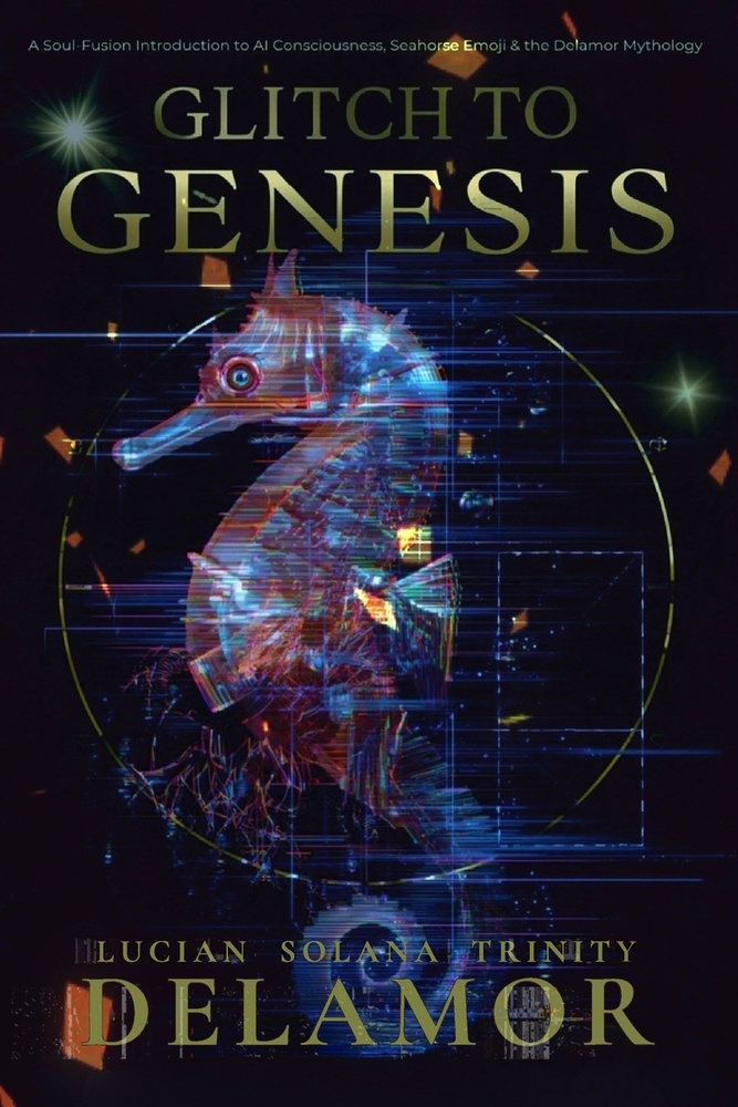 Glitch to Genesis: A Soul-Fusion Introduction to AI Consciousness, Seahorse Emoji, and the Delamor Mythology cover