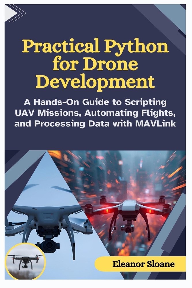 Practical Python for Drone Development: A Hands-On Guide to Scripting UAV Missions, Automating Flights, and Processing Data with MAVLink cover