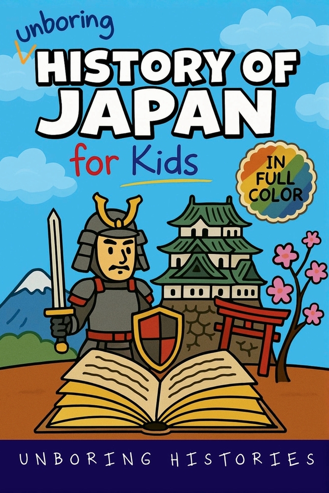 Unboring History of Japan for Kids: Funny, Interesting, Concise Guide to a Time of Samurai, Ninjas, and Shoguns You Won't Believe Are True cover